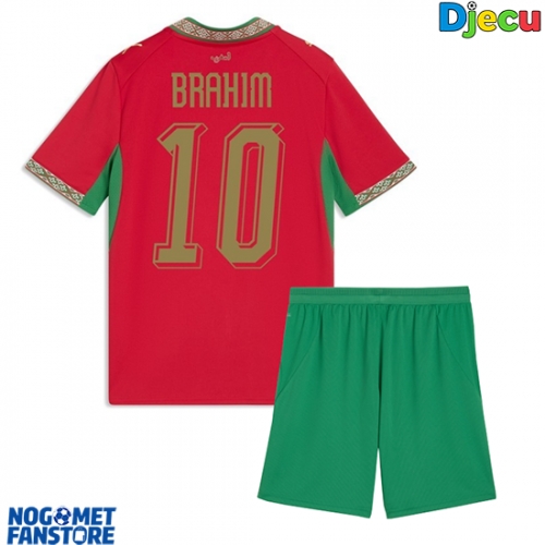 Maroko Brahim Diaz #10 Domaci Dres za djecu SP 2026 Kratak Rukav (+ Kratke hlače)
